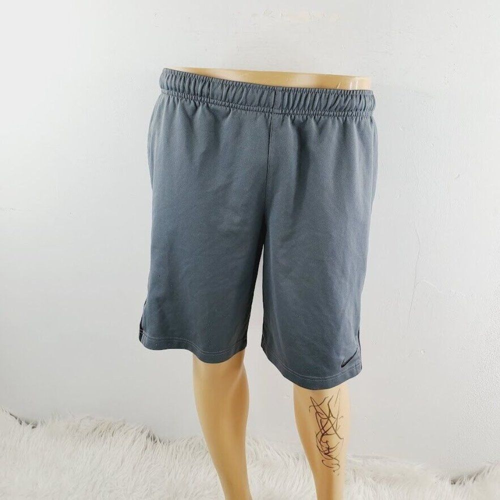 Nike Men's Slate Gray Dri-Fit Elastic Waist Run Athletic Shorts Sz S